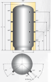 Bufor zasobnik zbiornik buforowy austria email bufor 2000 litrów bez ocieplenia bez wężownicy 0w zbiornik akumulacyjny bufor ciepła wymiary średnica dane techniczne