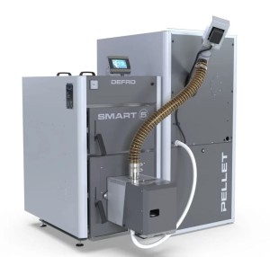Kocioł C.O. DEFRO SMART EKOPELL 20kW zasobnik na pellet z PRAWEJ strony, 5 klasa, ecodesign