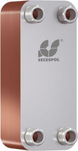 Wymiennik ciepła płytowy LB31-20 płyt 1" Secespol 