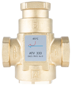 Zawór ochrony powrotu kotła 1" AFRISO  45°C 
